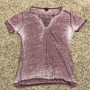 Purple distressed shirt